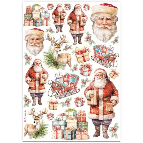 Stamperia - Decopatch Papier "Christmas" Decoupage A4 - 6 Bogen  