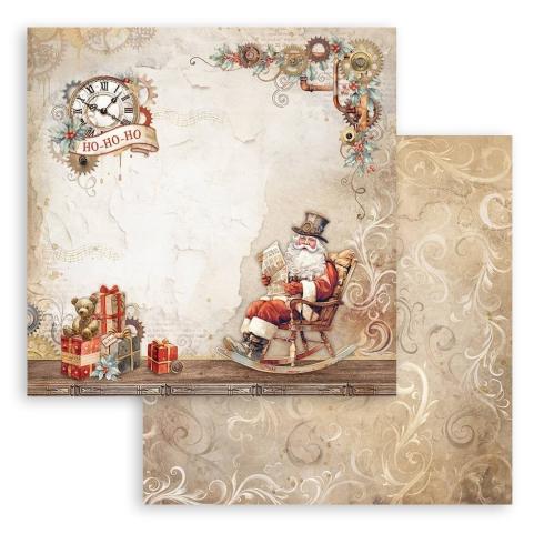 Stamperia - Designpapier "Gear up for Christmas" Paper Pack 12x12 Inch - 10 Bogen