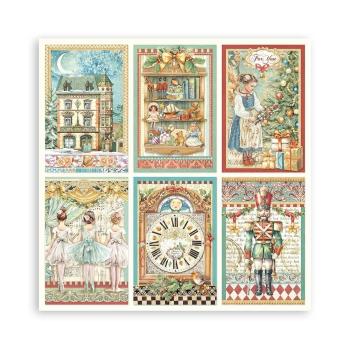 Stamperia - Designpapier "The Nutcracker" Maxi Paper Pack 8x8 Inch - 22 Bogen