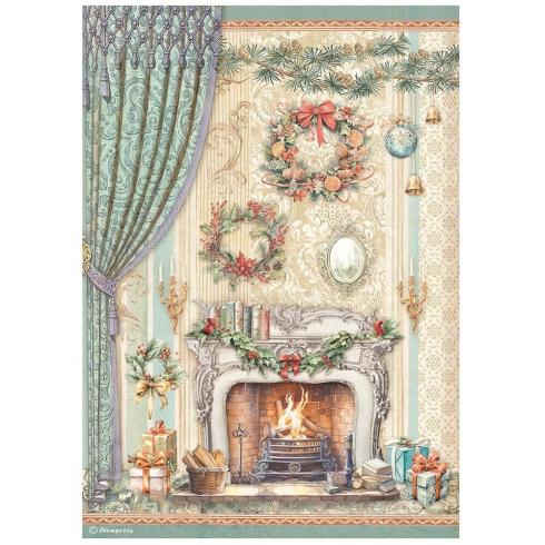 Stamperia - Decopatch Papier "Chimney" Decoupage A4 - 6 Bogen  