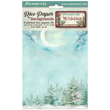 Stamperia - Decopatch Papier "Backgrounds" Decoupage A6 - 8 Bogen  