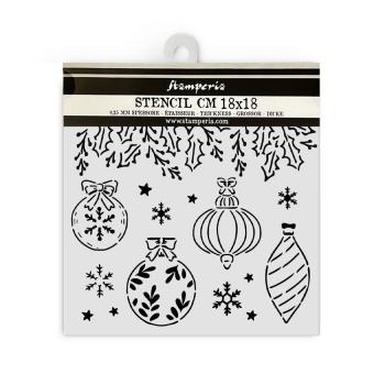 Stamperia - Schablone 18x18cm "Christmas Balls" Stencil  