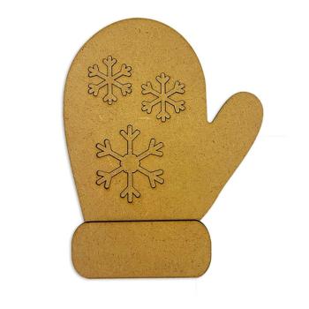 Stamperia - Holzteile "Gloves and Snowflakes" MDF Crafty Shapes Blanks