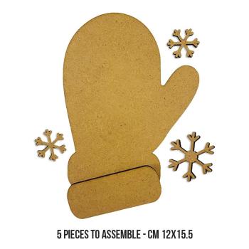 Stamperia - Holzteile "Gloves and Snowflakes" MDF Crafty Shapes Blanks