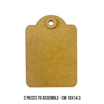 Stamperia - Holzteile "Rounded Tag" MDF Crafty Shapes Blanks