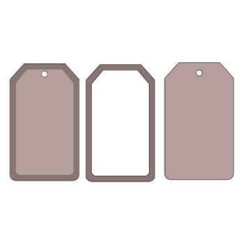 Stamperia - Holzteile "Rectangular Tag" MDF Crafty Shapes Blanks