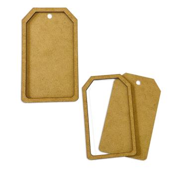 Stamperia - Holzteile "Rectangular Tag" MDF Crafty Shapes Blanks