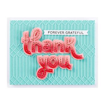 Spellbinders - Stanzschablone "Stitched Thank You & For You" Dies