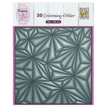 Nellie Snellen - Prägefolder "Origami Stars" 3D Embossing Folder 