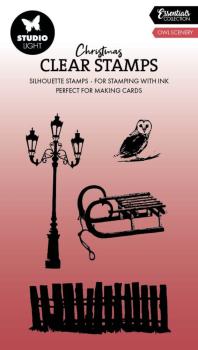 Studio Light - Stempelset "Owl Scenery" Clear Stamps