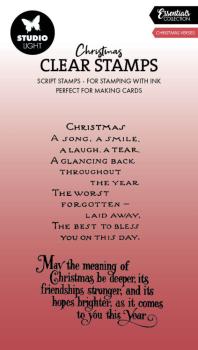 Studio Light - Stempelset "Christmas Verses" Clear Stamps