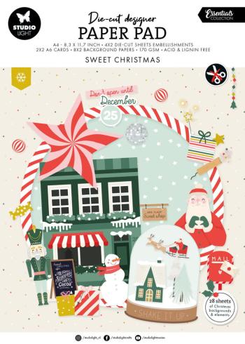 Studio Light - Stanzteile "Sweet Christmas" Die Cut Block - 28 Bogen