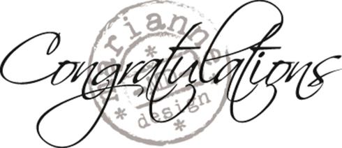 Marianne Design - Stempel "Congratulations" Clear Stamps