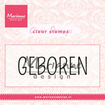 Marianne Design - Stempel "Geboren" Clear Stamps