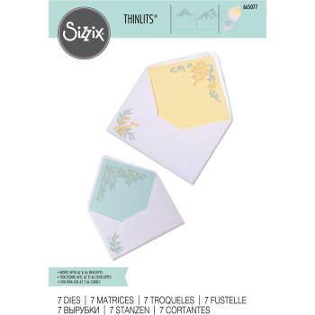 Sizzix - Stanzschablone "Foliage Envelope Liners" Thinlits Craft Dies