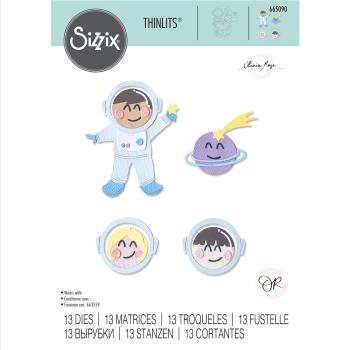 Sizzix Thinlits - Stanzschablone "Astronaut" Craft Dies by Olivia Rose