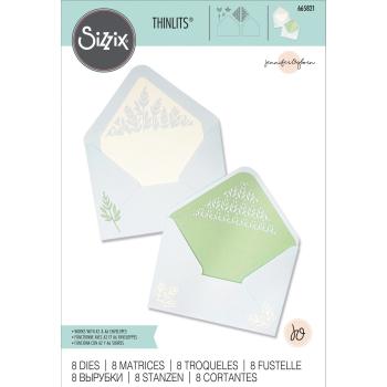 Sizzix - Stanzschablone "Botanic Envelope Liners" Thinlits Craft Dies by Jennifer Ogborn