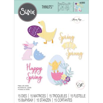 Sizzix - Stanzschablone "Spring Has Sprung" Thinlits Craft Dies by Olivia Rose