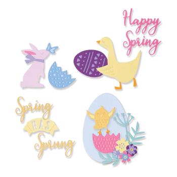 Sizzix - Stanzschablone "Spring Has Sprung" Thinlits Craft Dies by Olivia Rose