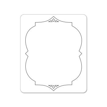 Sizzix - Stanzschablone "card decorative insert" Sizzlits Dies