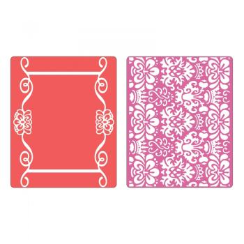 Sizzix - 3D Prägefolder "scroll frame Succulent" Embossing Folder