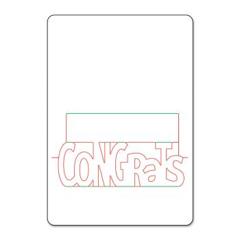 Sizzix - Stanzschablone "Congrats" Pop 'N Cuts Magnetic Insert Dies