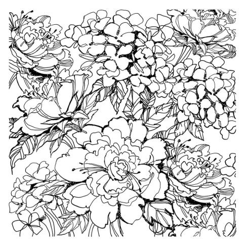 Stampendous - Gummistempel "Floral Garden" Cling Stamps