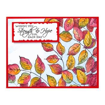 Stampendous - Gummistempel "Leafy Lines" Cling Stamps