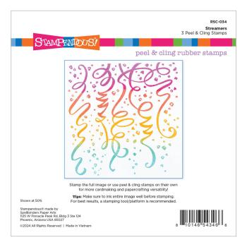 Stampendous - Gummistempel "Streamers" Cling Stamps