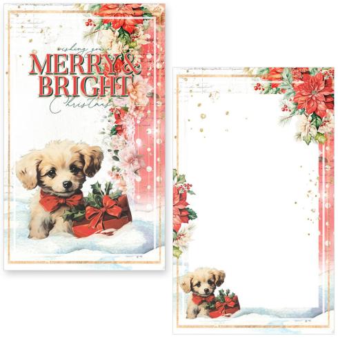 Memory Place - Stanzteile "Merry & Bright" Ephemera - Journaling Cards 20 Stück