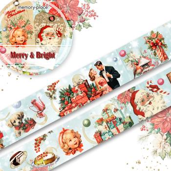 Memory Place "Merry & Bright" Washi Tape 15mmx5m