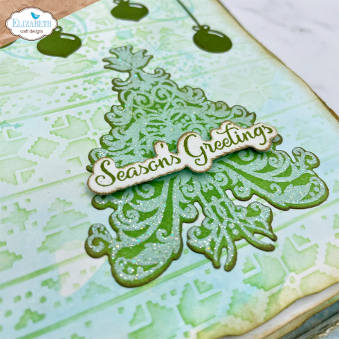 Elizabeth Craft Designs - Stempel & Stanzeschablone "December Romance & Christmas Phrases" Stamp & Dies