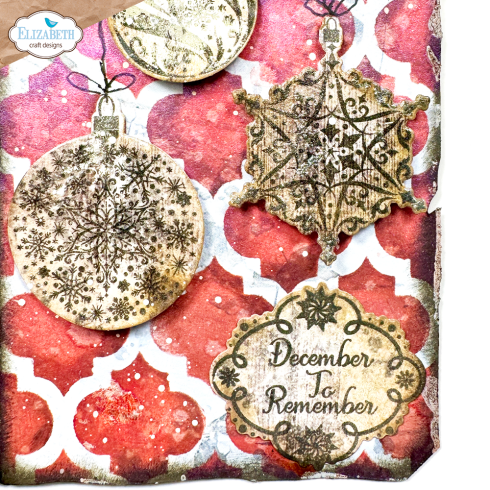 Elizabeth Craft Designs - Stempel & Stanzeschablone "December Romance" Stamp & Dies