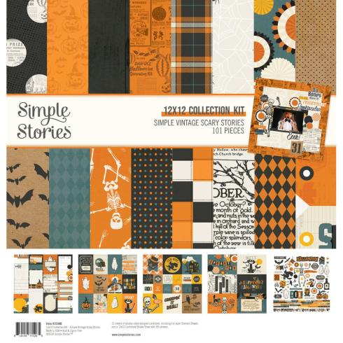 Simple Stories - Collections Kit "Simple Vintage Scary Stories" 12 Bogen Designpapier