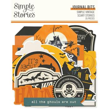 Simple Stories - Stanzteile "Simple Vintage Scary Stories" Journal Bits & Pieces 