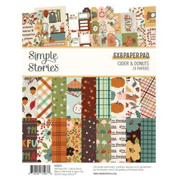 Simple Stories - Designpapier "Cider & Donuts" Paper Pack 6x8 Inch - 24 Bogen