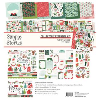 Simple Stories - Collectors Essential Kit "Santa's Village" 12 Bogen Designpapier