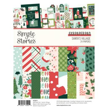 Simple Stories - Designpapier "Santa's Village" Paper Pack 6x8 Inch - 24 Bogen