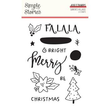 Simple Stories - Stempelset "Santa's Village" Clear Stamps 