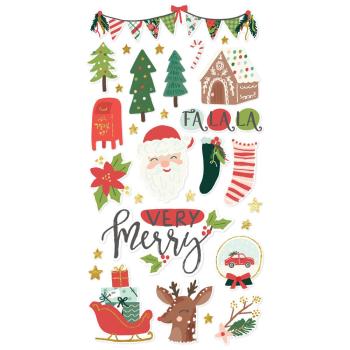 Simple Stories - Aufkleber "Santa's Village" Chipboard Sticker 