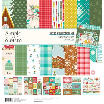 Simple Stories - Collections Kit "Snow Pine Lodge" 12 Bogen Designpapier