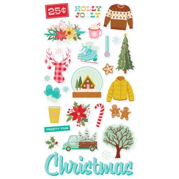 Simple Stories - Aufkleber "Snow Pine Lodge" Chipboard Sticker 