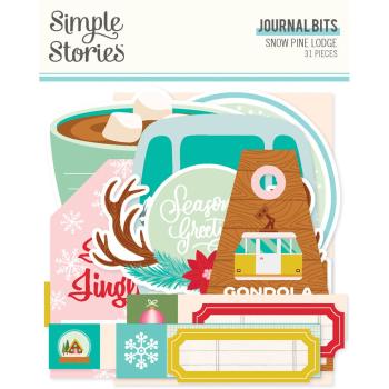 Simple Stories - Stanzteile "Snow Pine Lodge" Journal Bits & Pieces 