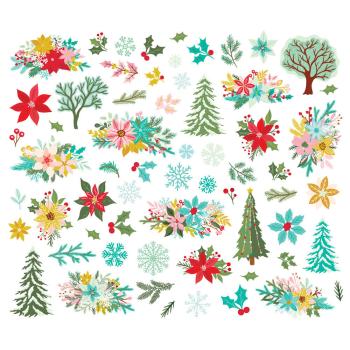 Simple Stories - Stanzteile "Snow Pine Lodge" Floral Bits & Pieces 