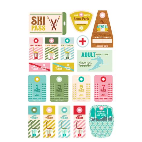 Simple Stories - Aufkleber "Snow Pine Lodge" Sticker Book