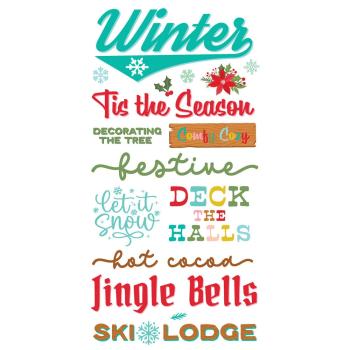 Simple Stories - Aufkleber "Snow Pine Lodge" Foam Sticker