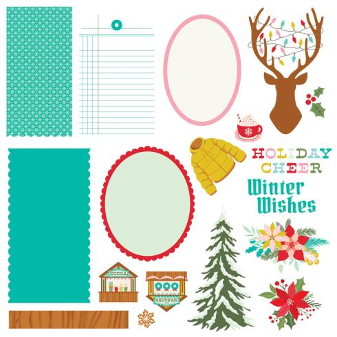 Simple Stories - Cards Kit "Snow Pine Lodge"