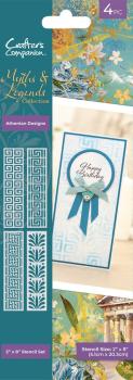 Crafters Companion - Schablone "Athenian Designs" Stencil