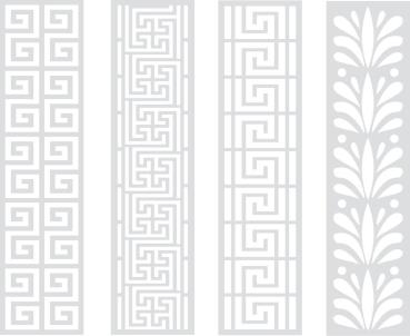 Crafters Companion - Schablone "Athenian Designs" Stencil