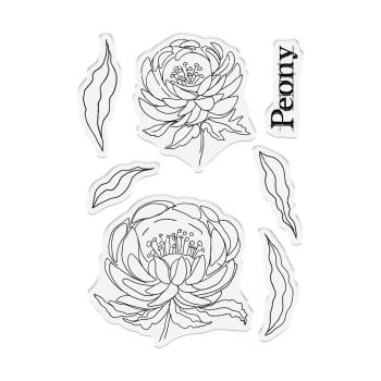 Crafters Companion - Stempelset "Perfect Peony" Clear Stamps